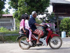 on the bike