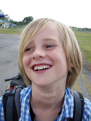 laughing