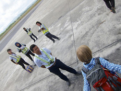 get on the plane