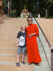 portrait with monk
