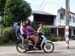 on the bike