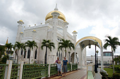 at the mosque