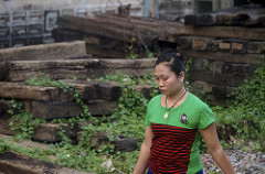 lady in green