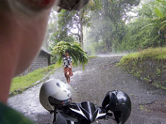 waiting in the rain