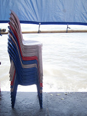pile of chairs