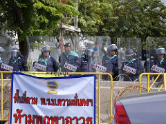 police blockade