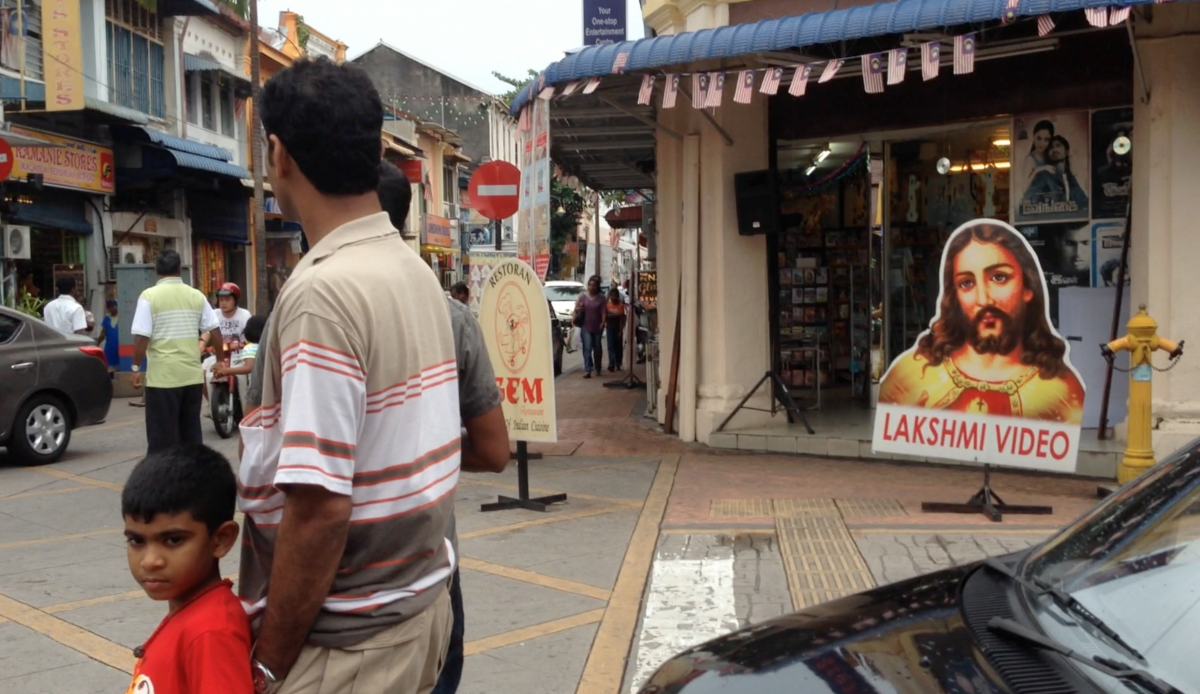 indisches viertel in penang, georgetown, malaysia